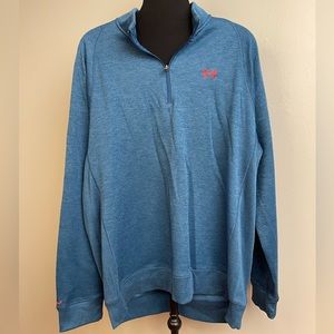 Men’s XL Under Armour blue 1/4 zip pull over.